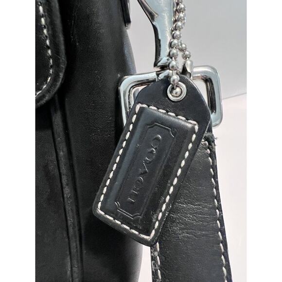 Coach Lexington, Black, Leather Briefcase/Laptop Bag, silver hardware, preowned - Picture 12 of 12